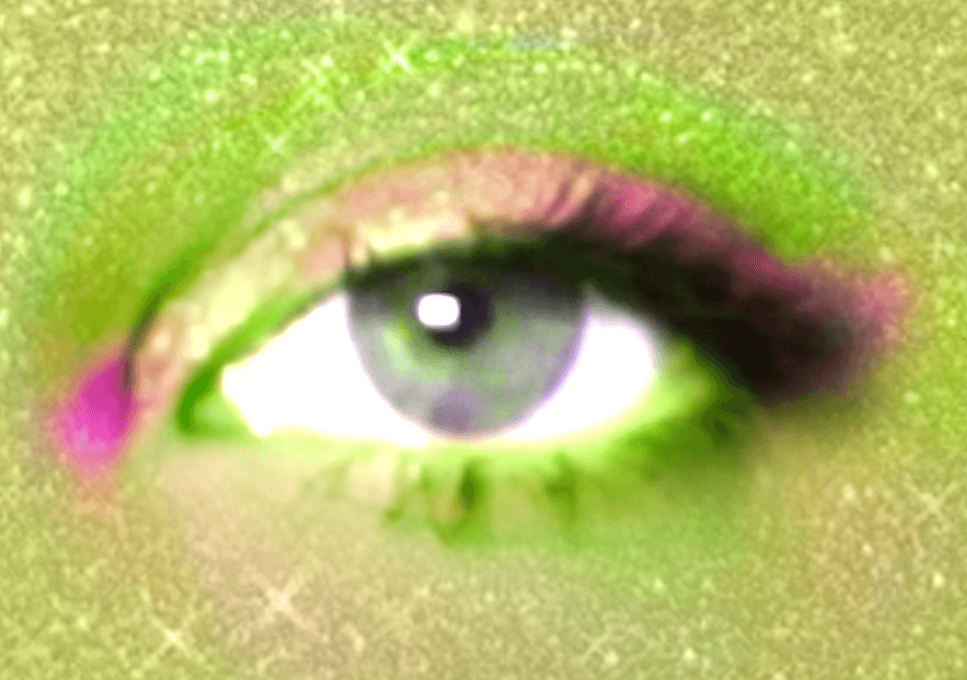A closeup of an eye